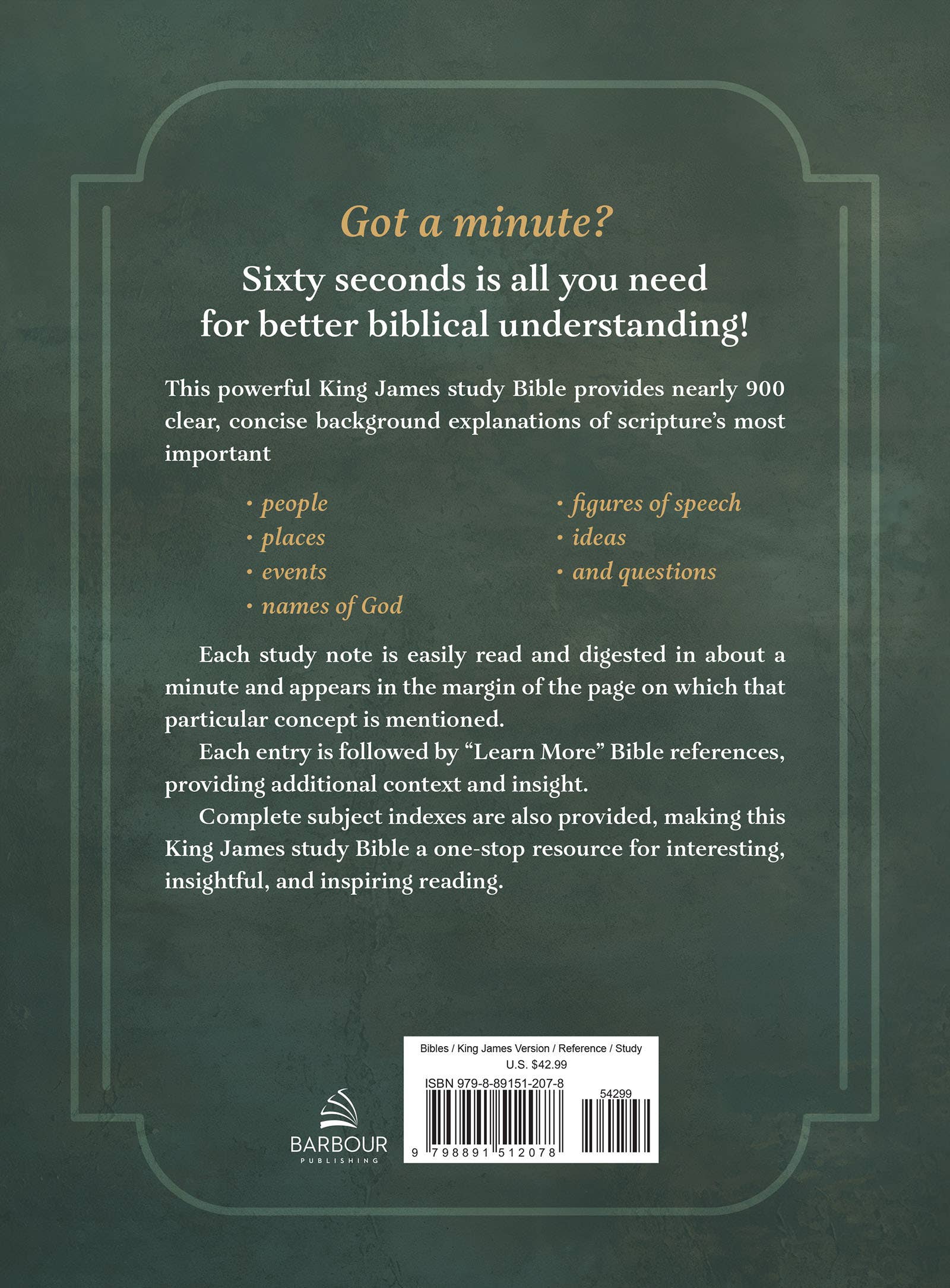 The King James Study Bible [Men's Cover]