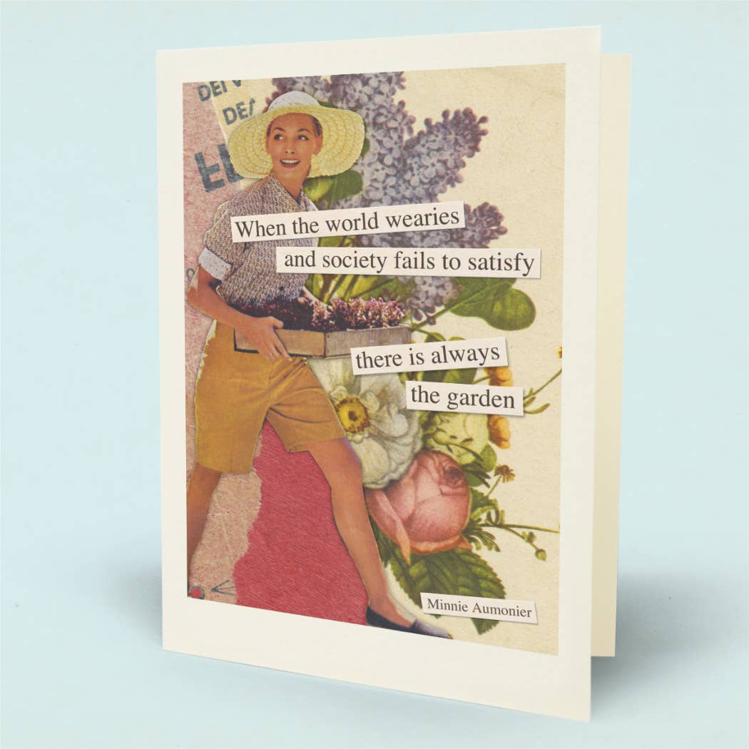 World Wearies Garden Card