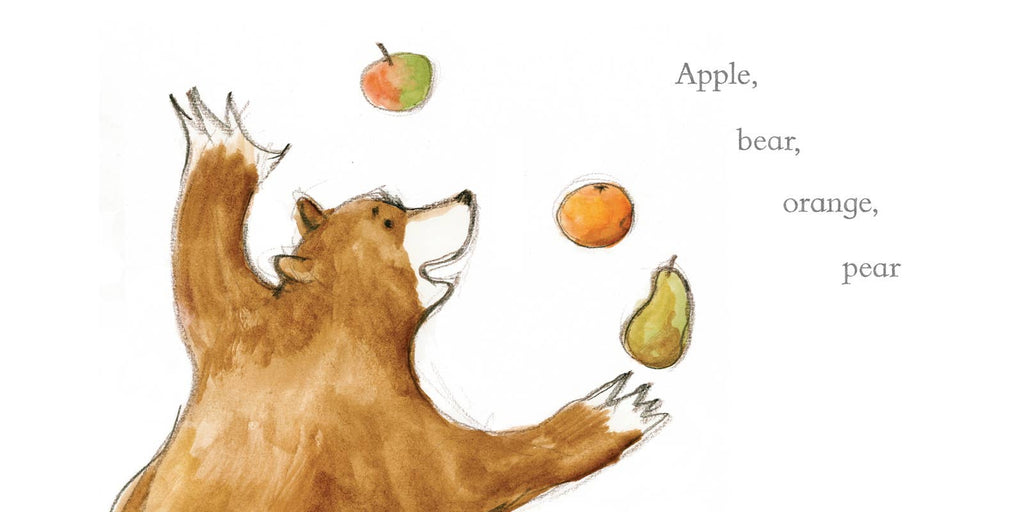 Orange Pear Apple Bear by Emily Gravett: Board Books; 24 pages / English