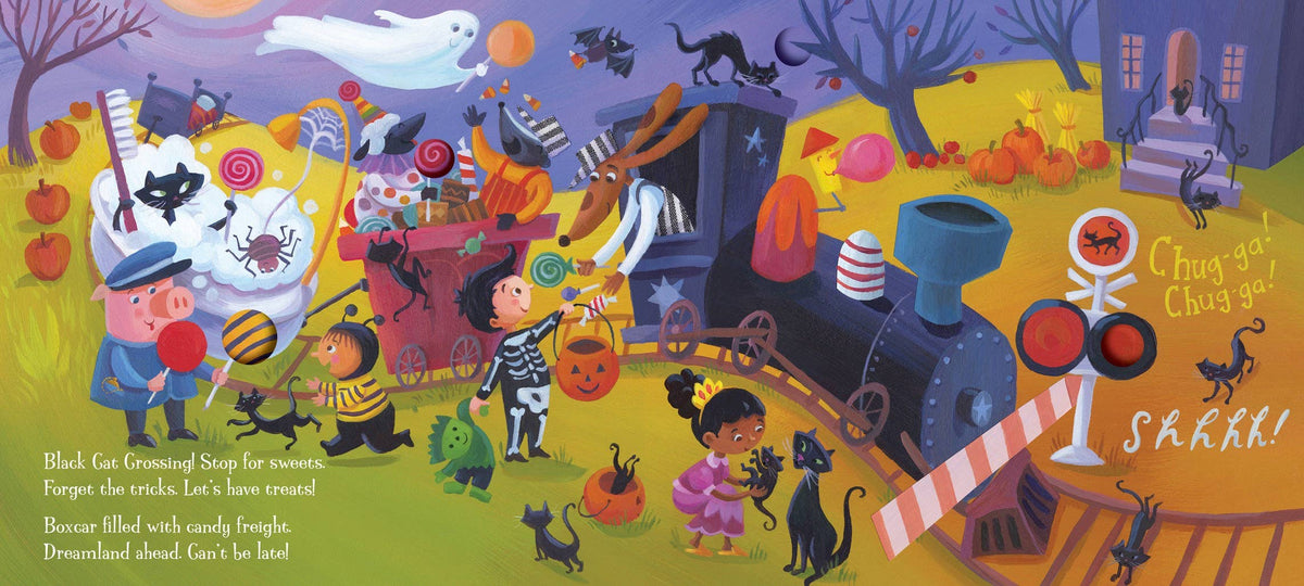 Goodnight Train Halloween Board Book : June Sobel