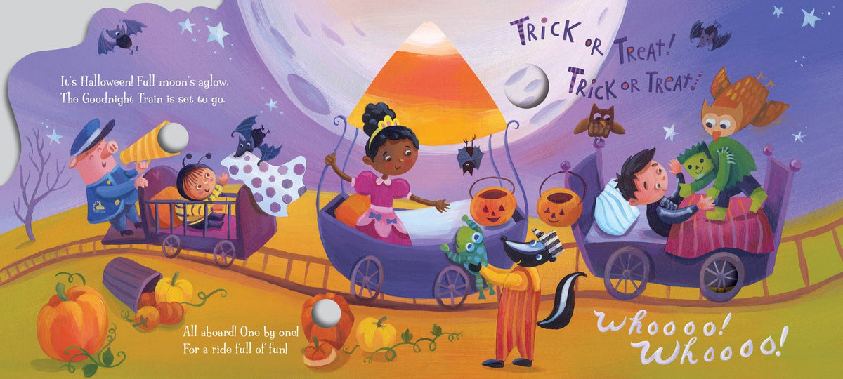 Goodnight Train Halloween Board Book : June Sobel