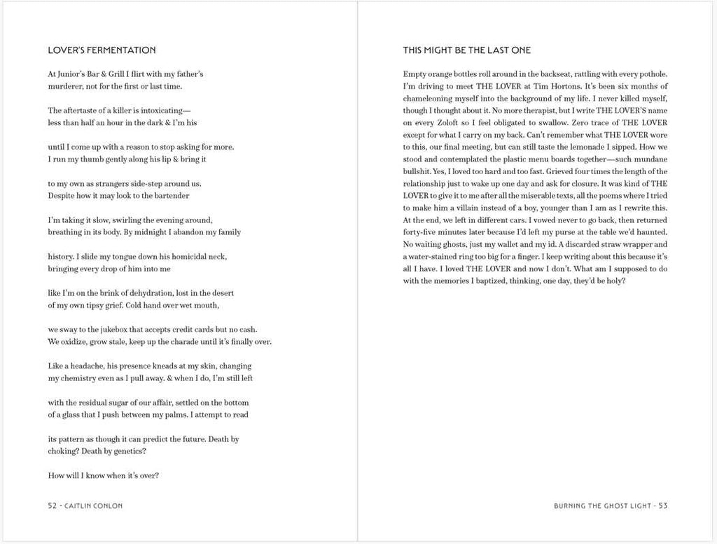 Burning the Ghost Light by Caitlin Conlon: Paperback; 96 pages / English