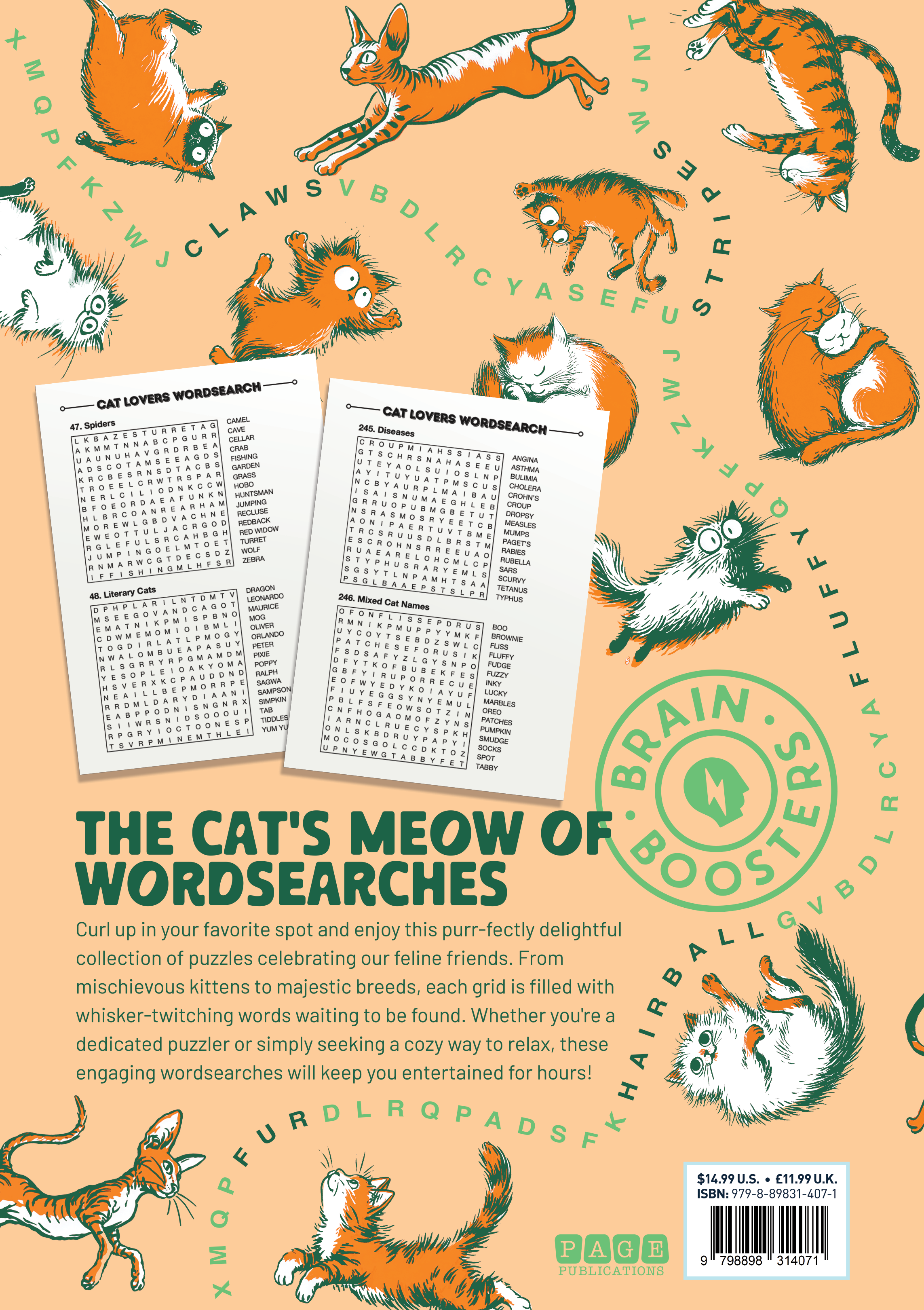 Cat Lovers Wordsearch: Fun Cat-Themed Word Search Puzzles