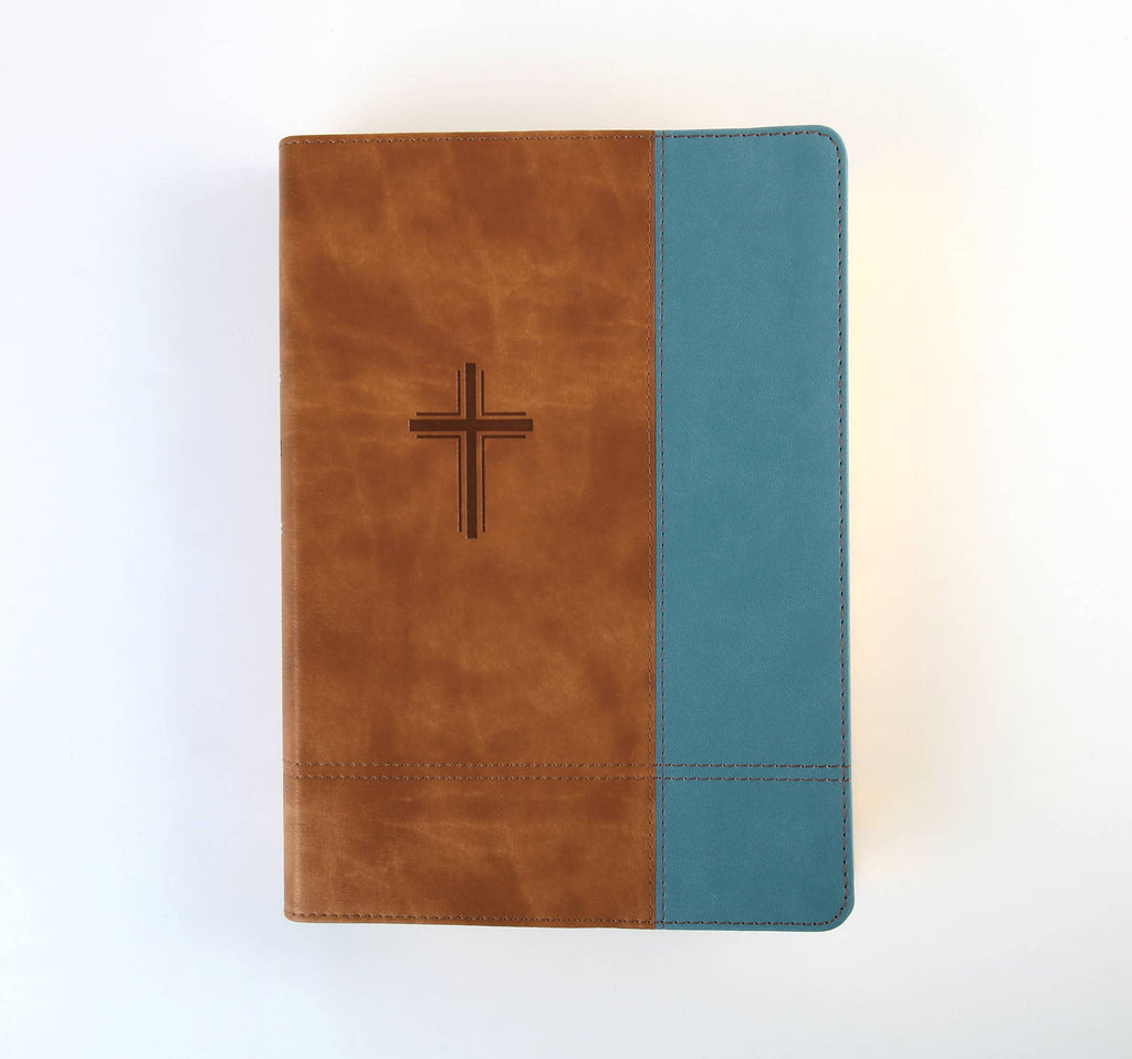 The Barbour Simplified KJV--Large Print [Rust & Stone Cross]