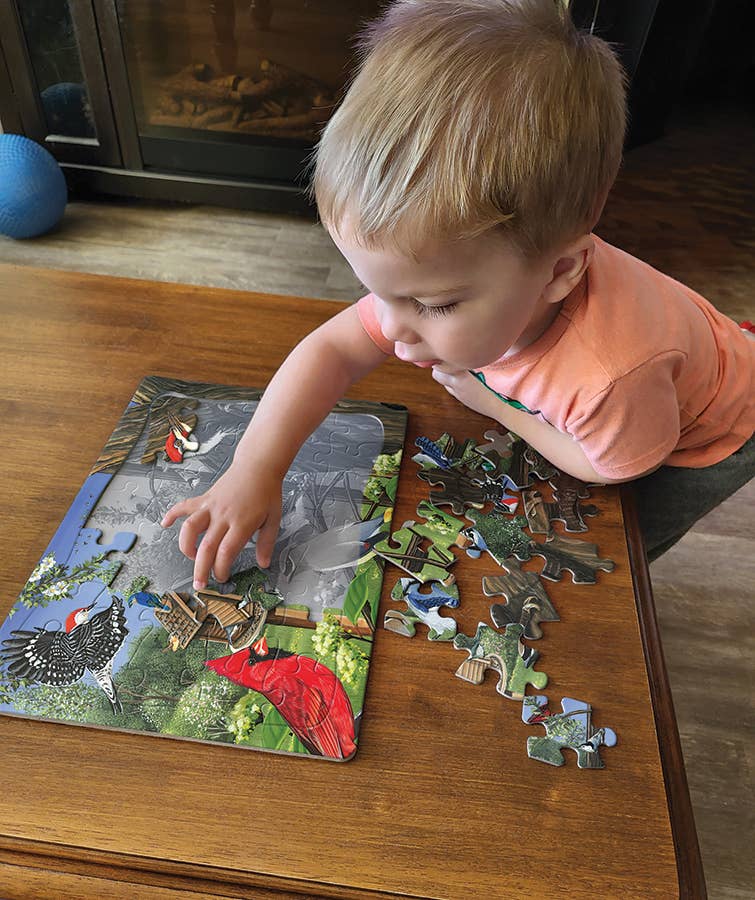 Around the Birdfeeder (tray) 35pc puzzle