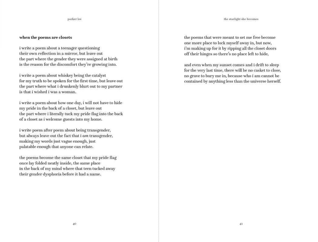 Starlight She Becomes by Parker Lee: Paperback; 128 pages / English