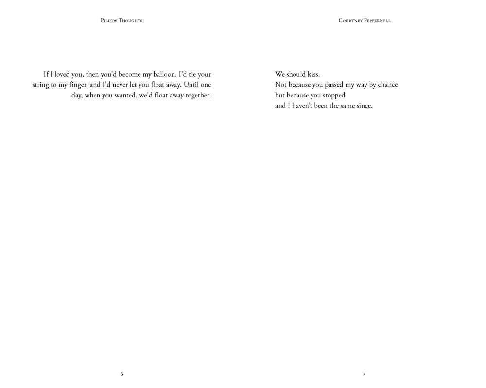 Pillow Thoughts by Courtney  Peppernell: Paperback; 272 pages / English