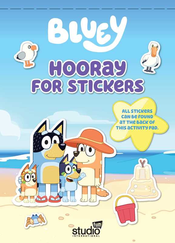 Bluey: Hooray for Stickers by Dienesa Le: Paperback; 104 pages / English