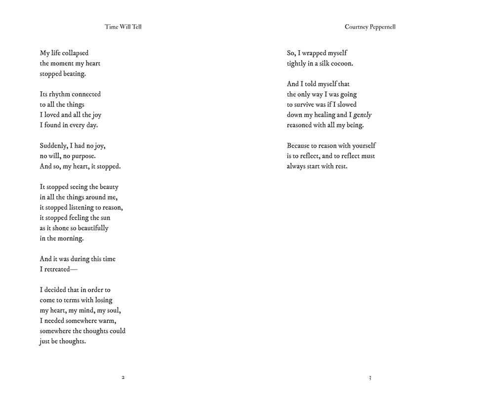 Time Will Tell by Courtney  Peppernell: Paperback; 224 pages / English