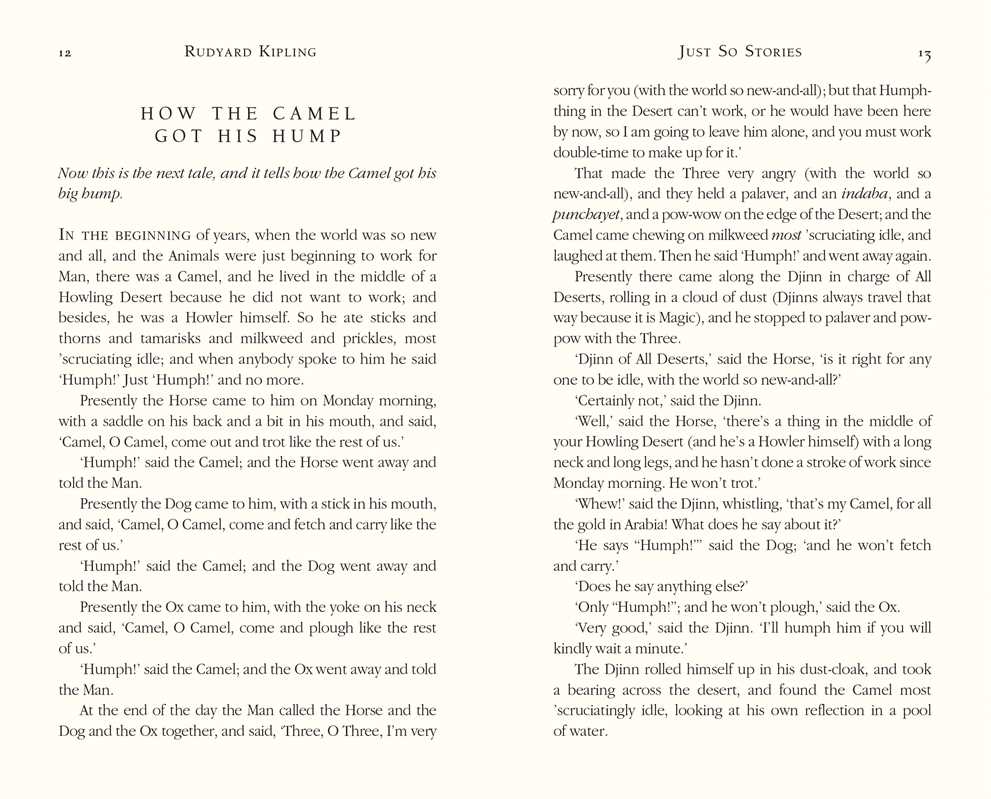 Just So & Other Stories by Rudyard Kipling: Hardcover; 384 pages / English