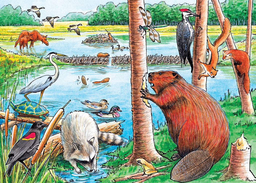 The Beaver Pond (Tray) 35pc puzzle