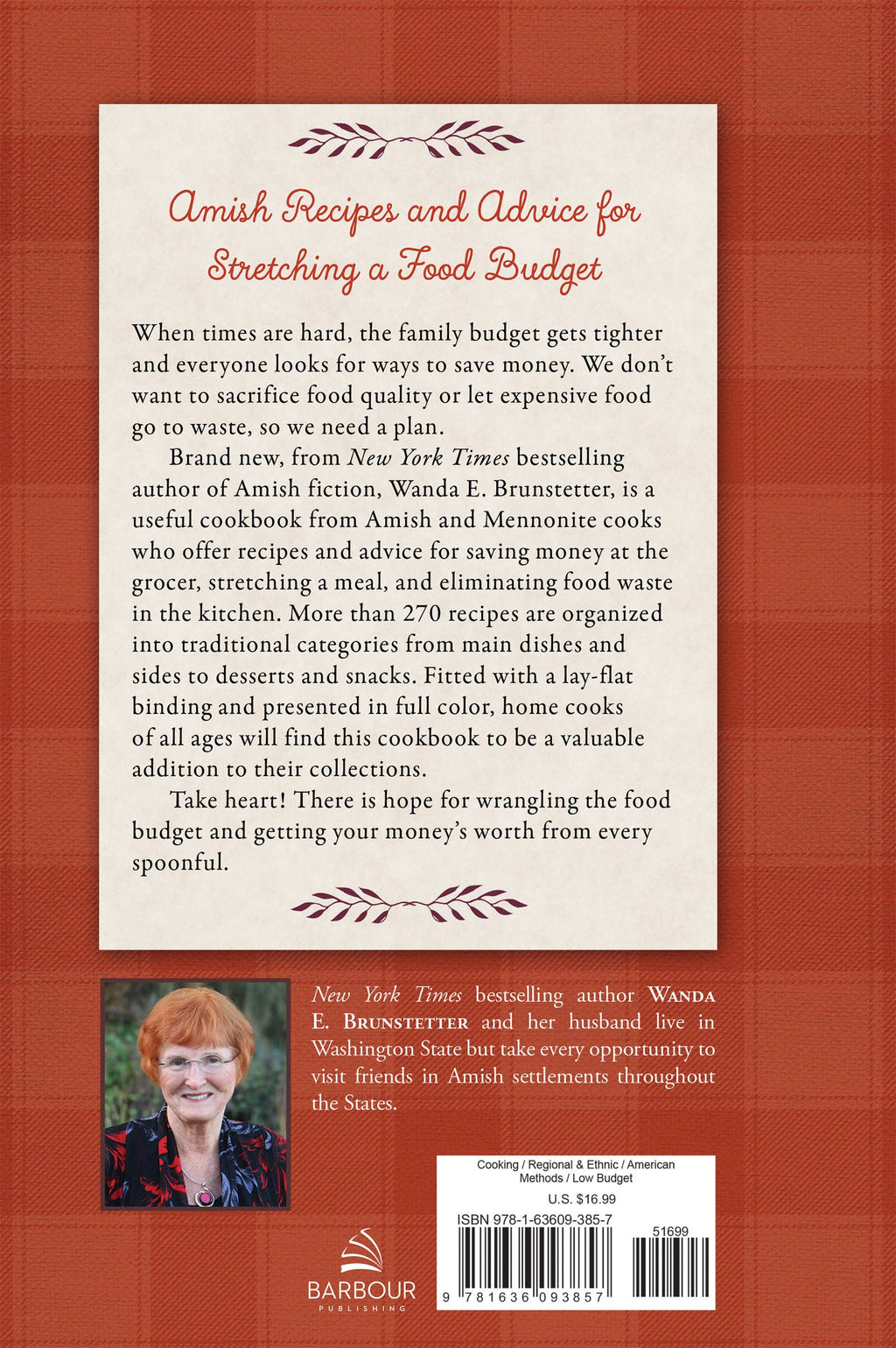 Wanda E. Brunstetter's Amish Friends No Waste Cookbook