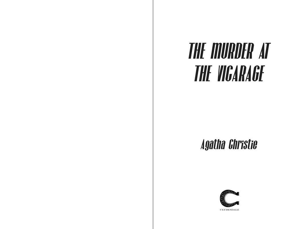 Murder at the Vicarage by Agatha Christie: Hardcover; 288 pages / English