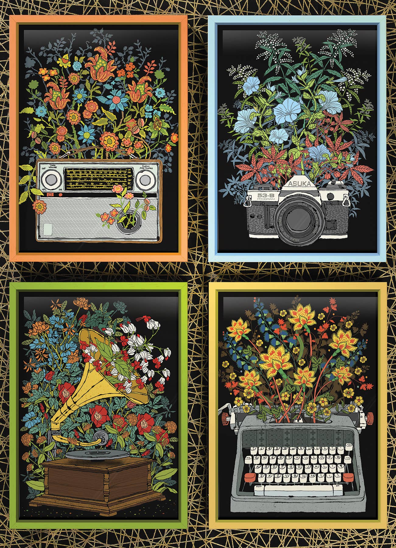 Floral Objects 1000pc puzzle