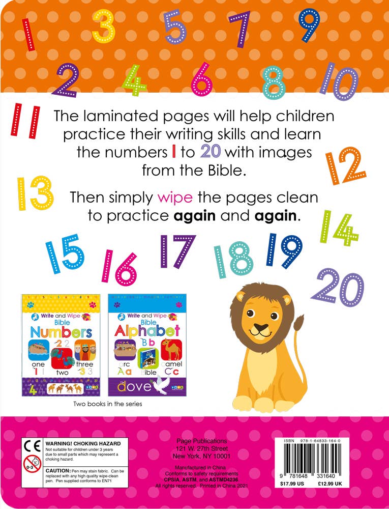 Write & Wipe Bible Numbers