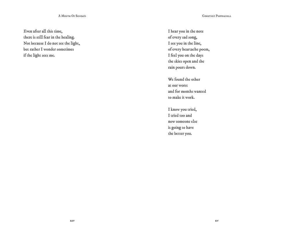 Month of Sundays by Courtney  Peppernell: Paperback; 256 pages / English