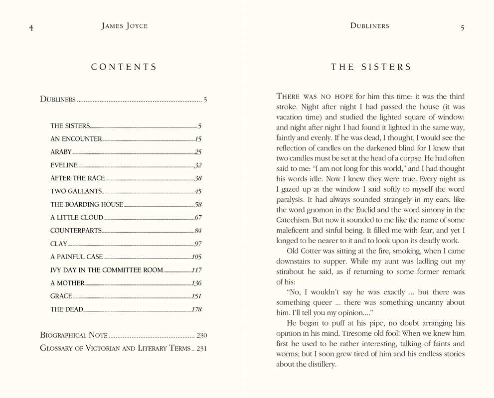 Dubliners by James Joyce: Hardcover; 256 pages / English