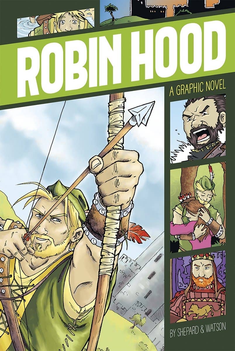 Robin Hood - Classic Kids' Book in Graphic Novel Format: Paperback / 72