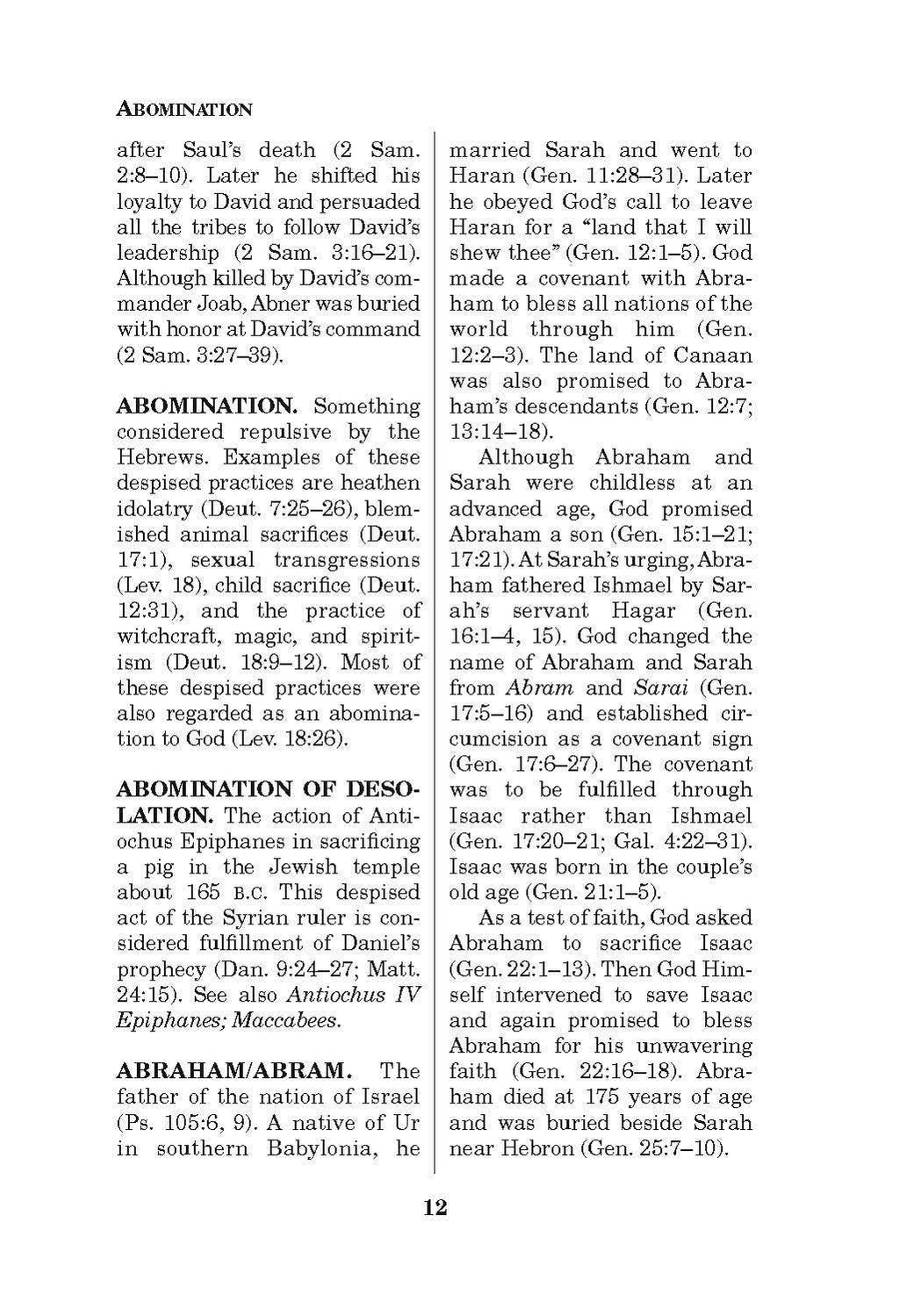 Pocket Bible Dictionary