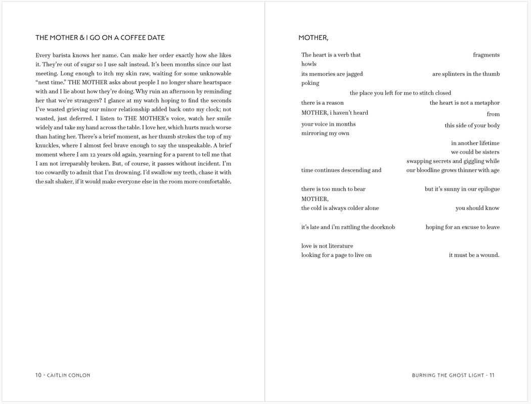 Burning the Ghost Light by Caitlin Conlon: Paperback; 96 pages / English