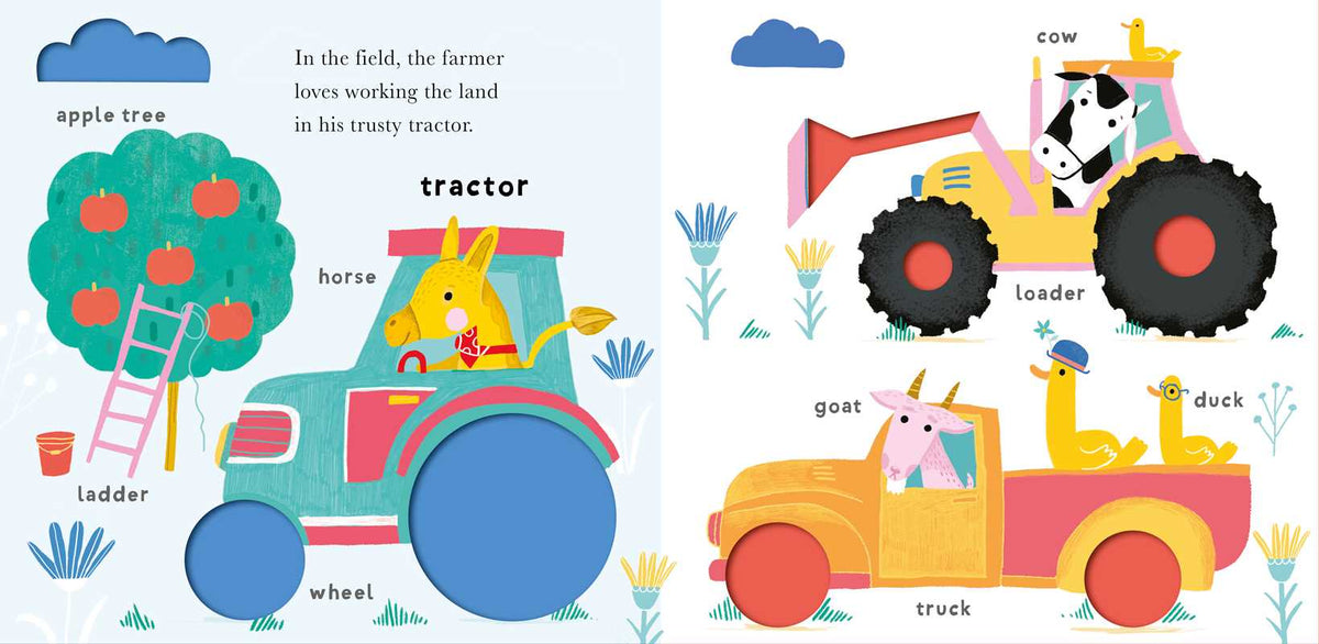 Soft To Touch Words Farm by Little Genius Books: Board Books; 10 pages / English