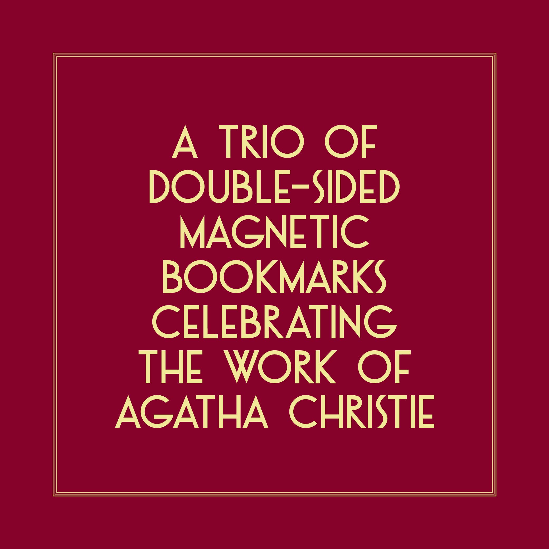 Agatha Christie Magnetic Bookmarks