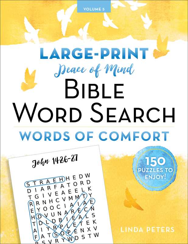 Peace of Mind Bible Word Search: Words of Comfort by Linda Peters: Paperback; 216 pages / English