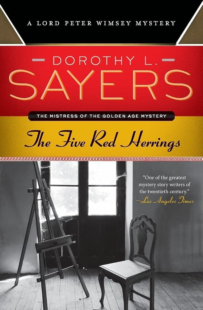 The Five Red Herrings: A Classic Golden Age Mystery – Lord Peter Wimsey Detective Adventure (Lord Peter Wimsey Mysteries) cover image