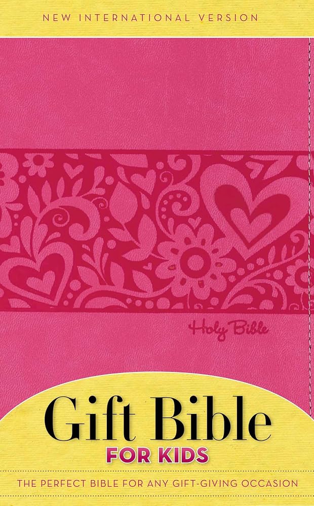 NIV, Gift Bible for Kids, Leathersoft, Pink cover image