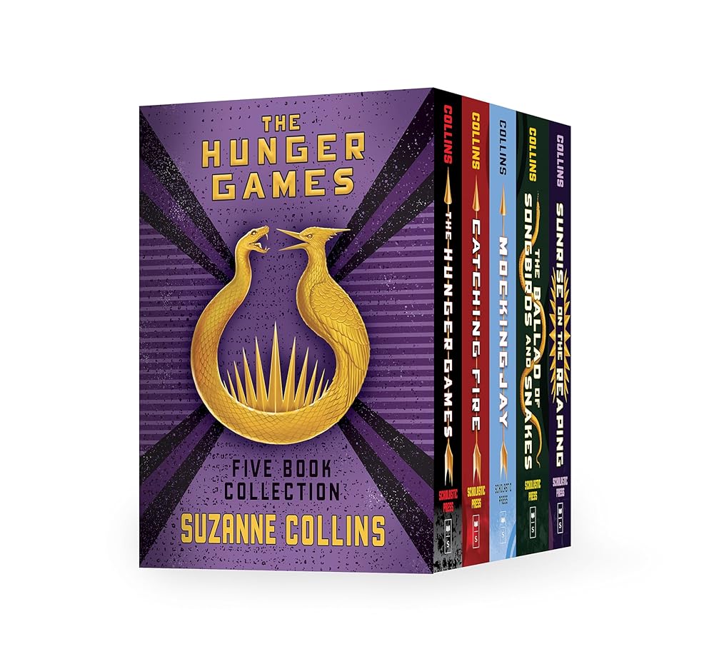 Hunger Games 5-Book Hardcover Box Set (The Hunger Games, Catching Fire, Mockingjay, The Ballad of Songbirds and Snakes, Sunrise on the Reaping) cover image