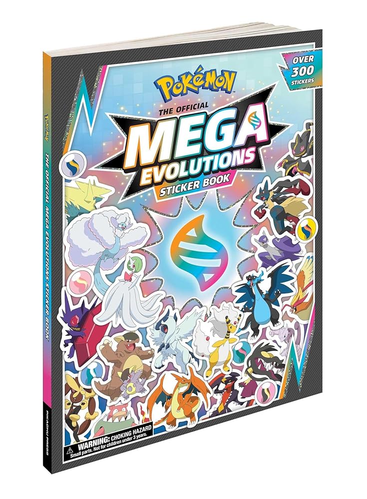 Pokémon The Official Mega Evolutions Sticker Book (Pokemon Pikachu Press) cover image