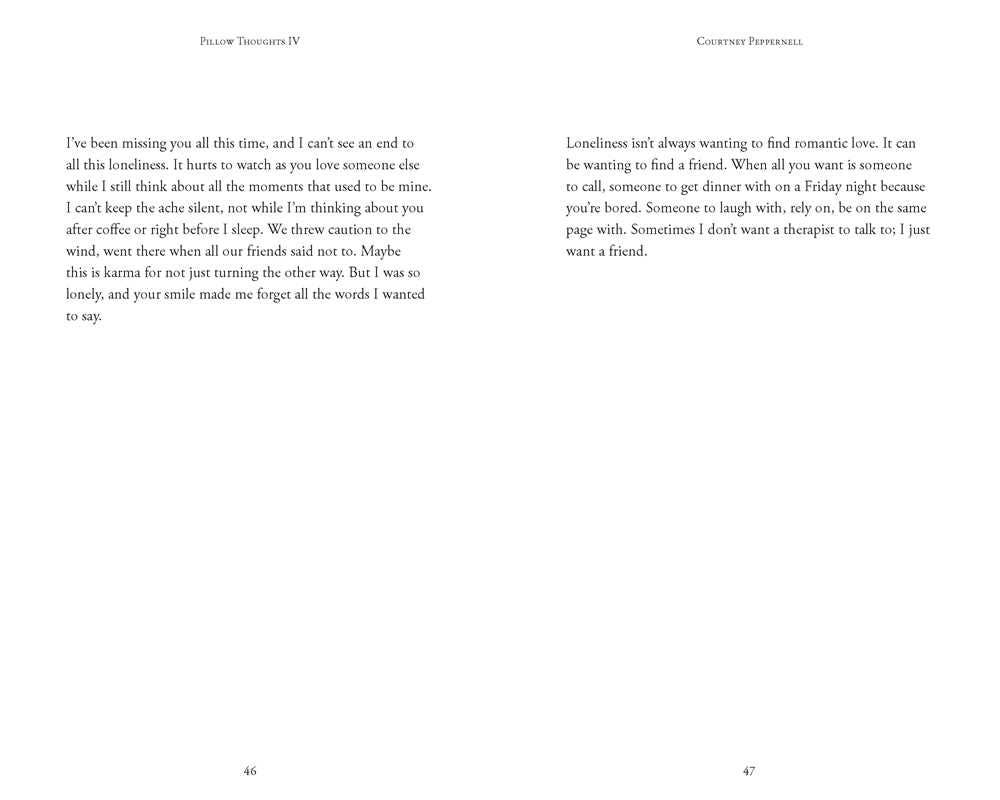 Pillow Thoughts IV by Courtney  Peppernell: Paperback; 288 pages / English
