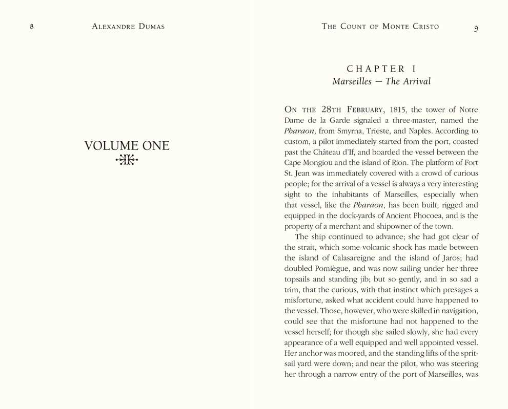 Count of Monte Cristo by Alexandre Dumas: Hardcover; 576 pages / English