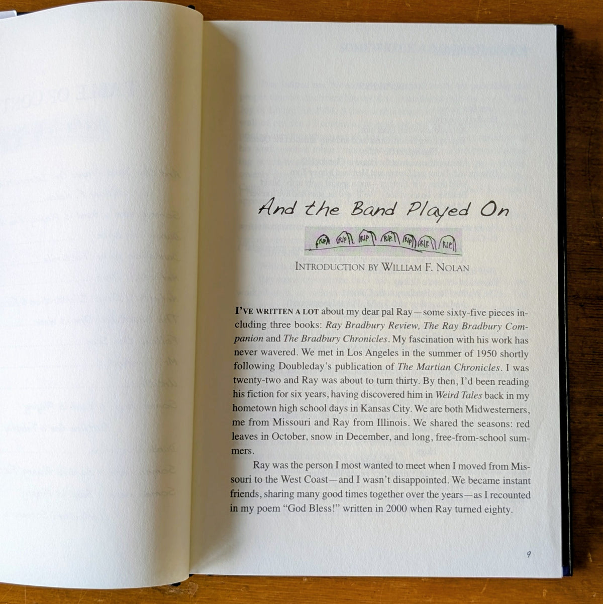 Somewhere A Band Is Playing by Ray Bradbury Signed Mint Limited Edition #396/500