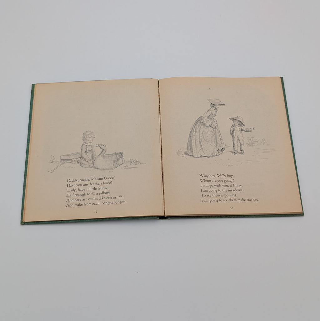 Mother Goose: Seventy-seven Verses with Pictures by Tasha Tudor – Oxford University Press 1944 (Fourth Printing, January 1945) – Caldecott Honor Book