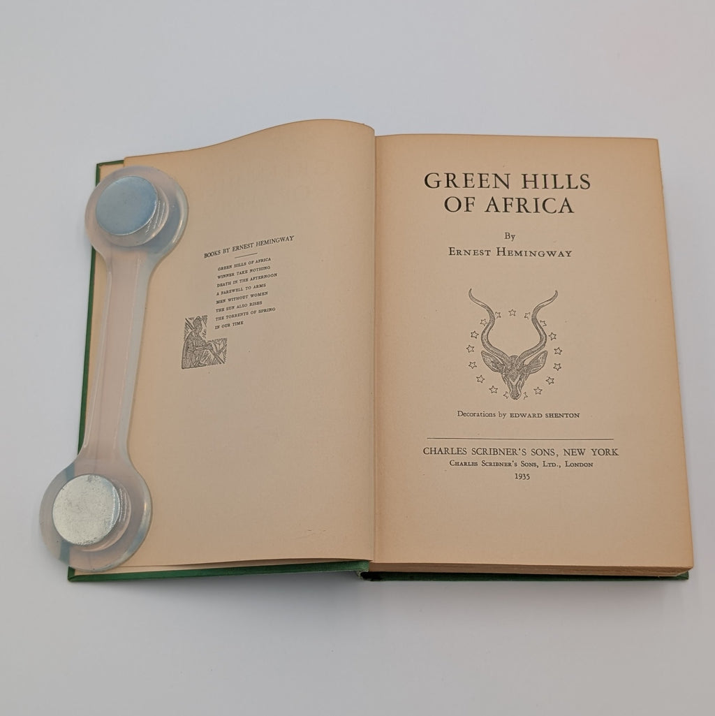 Green Hills of Africa by Ernest Hemingway (1935) – First Edition, Later Printing – Scribner’s – No Dust Jacket