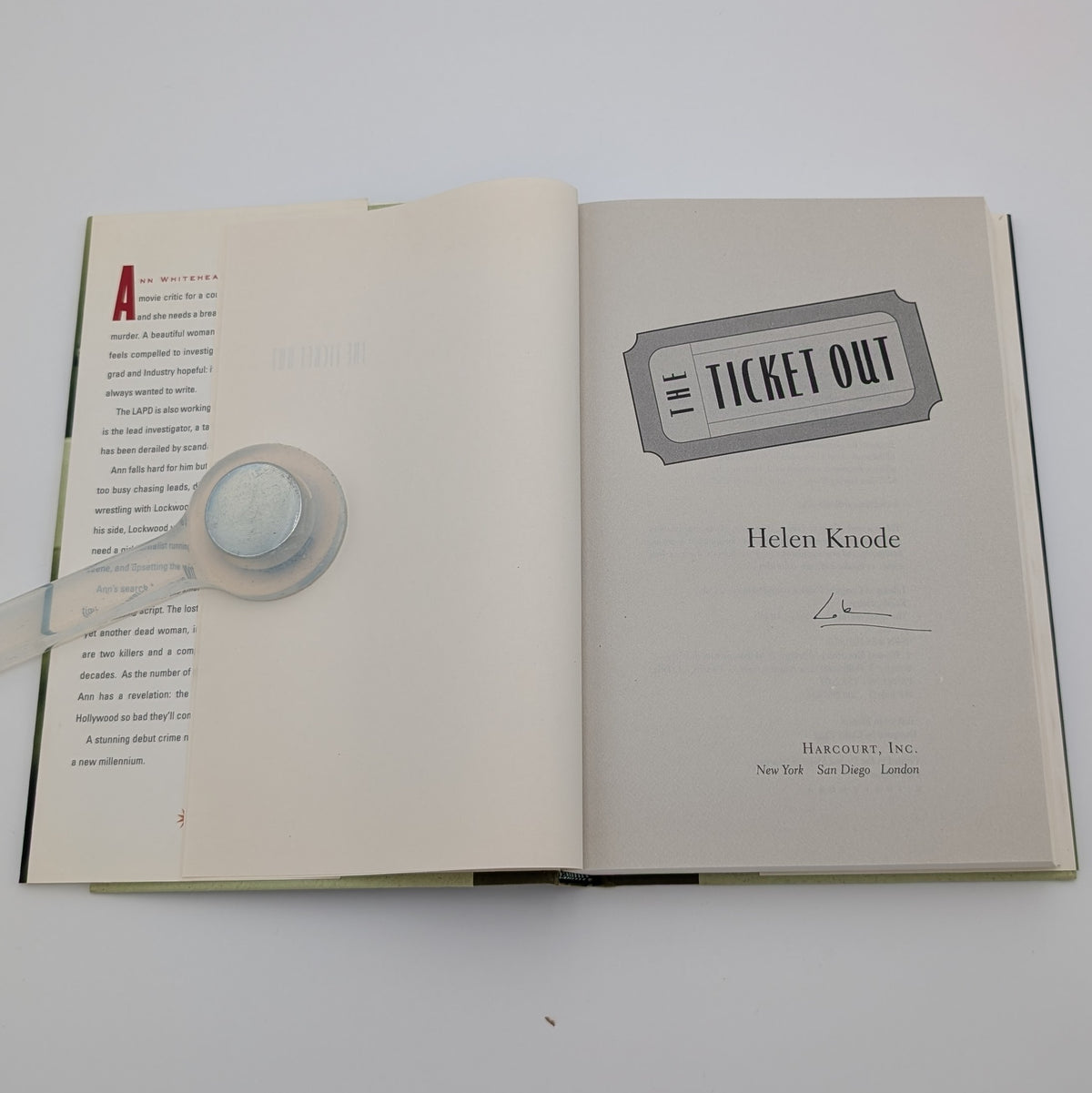 The Ticket Out — Helen Knode — Signed First Edition