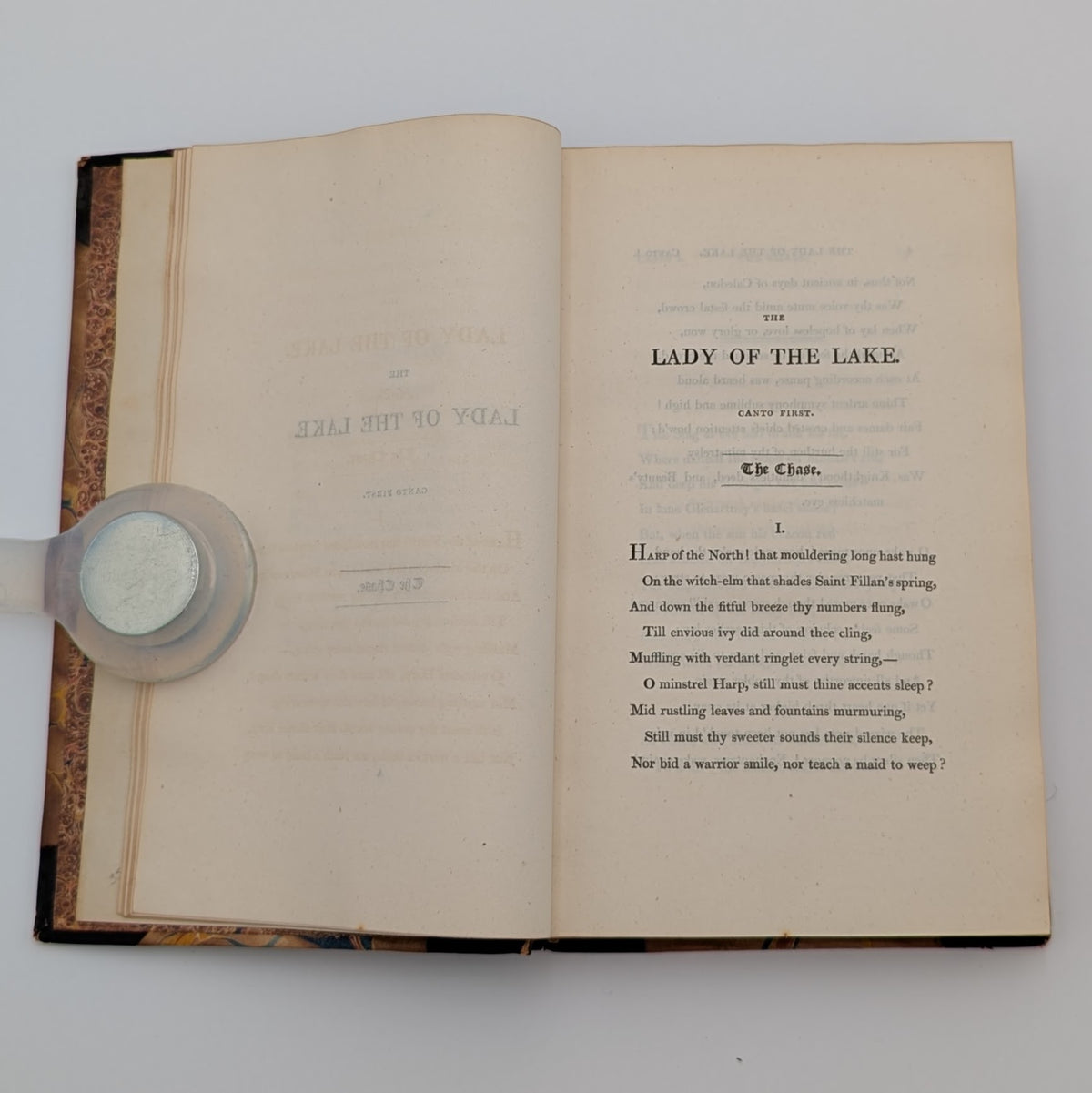 1816 11th Edition — The Lady of the Lake by Walter Scott, Esq. — Quarter Leather — Feilden Baronet MP Inscription