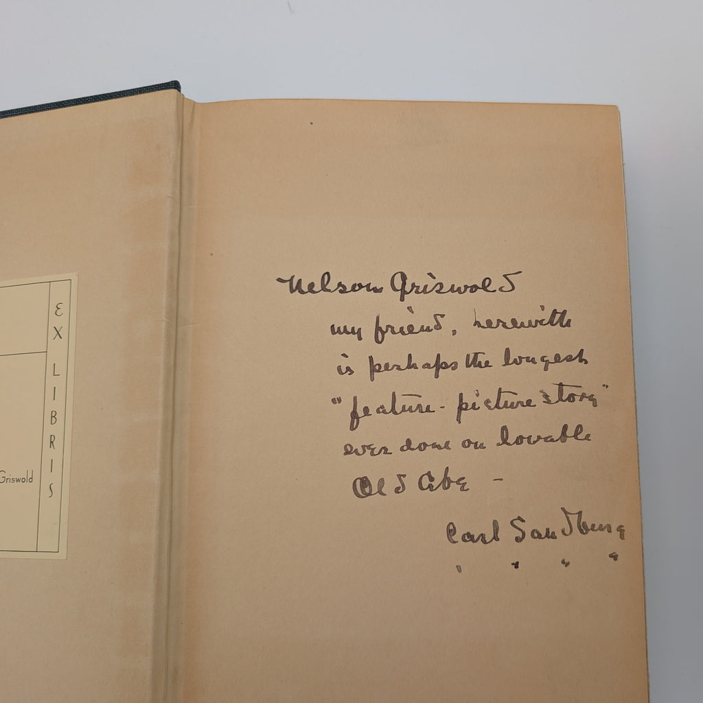 Abraham Lincoln: The War Years. First Trade Edition (1939). Warmly Inscribed Presentation Copy to Nelson Griswold, with Bookplates, Reader’s Notes, and Original Slipcase