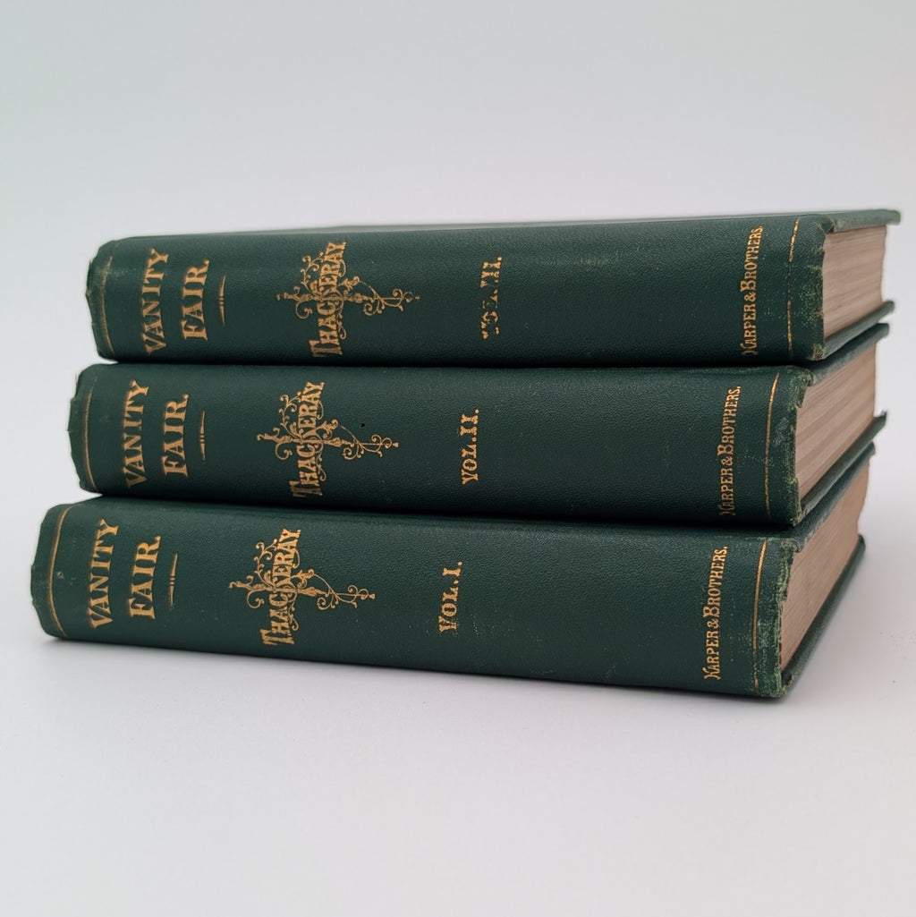 1865 VANITY FAIR • 3‑Volume Set • W.M. Thackeray • Harper & Brothers • Illustrated • Scarce