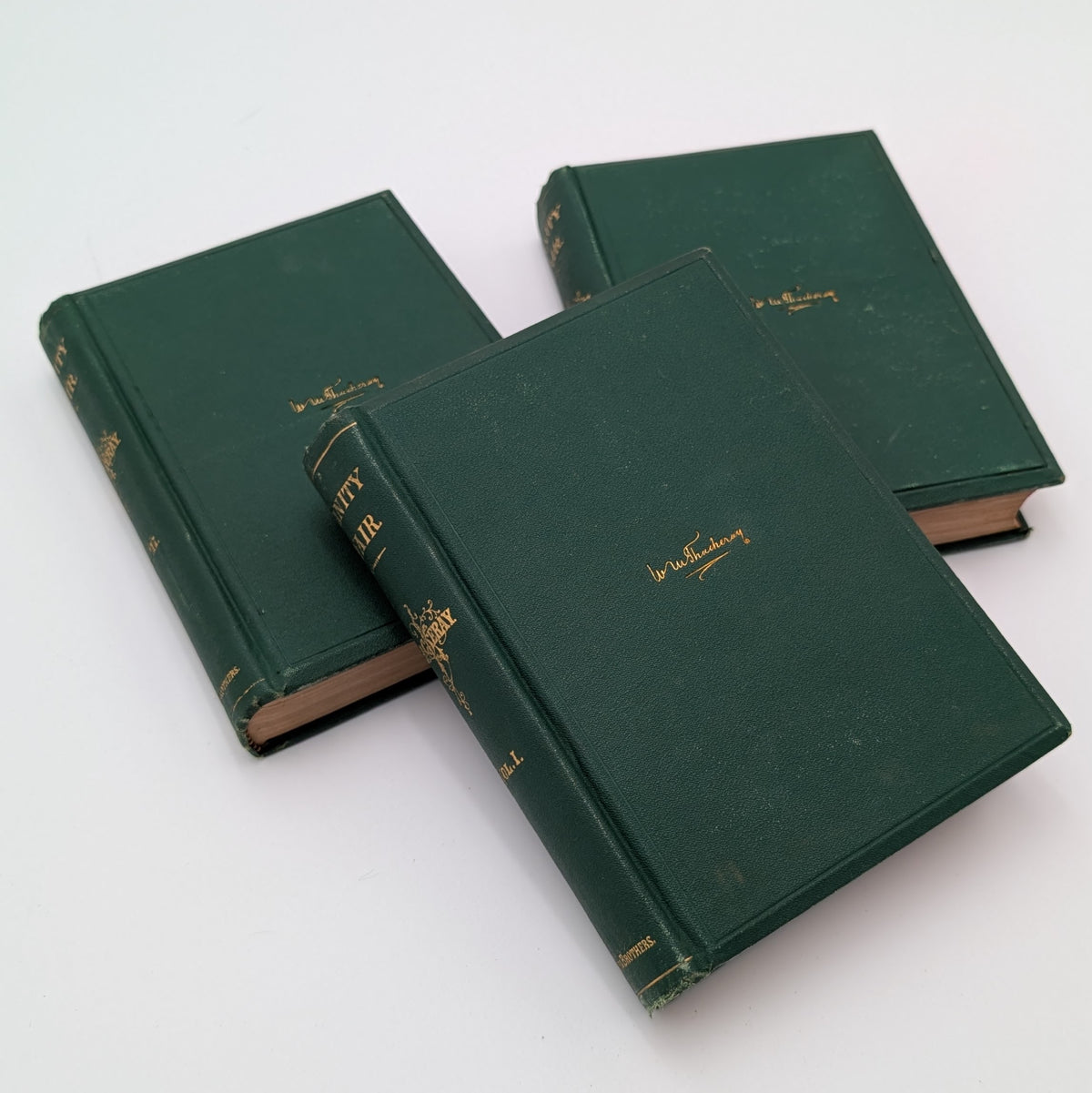 1865 VANITY FAIR • 3‑Volume Set • W.M. Thackeray • Harper & Brothers • Illustrated • Scarce