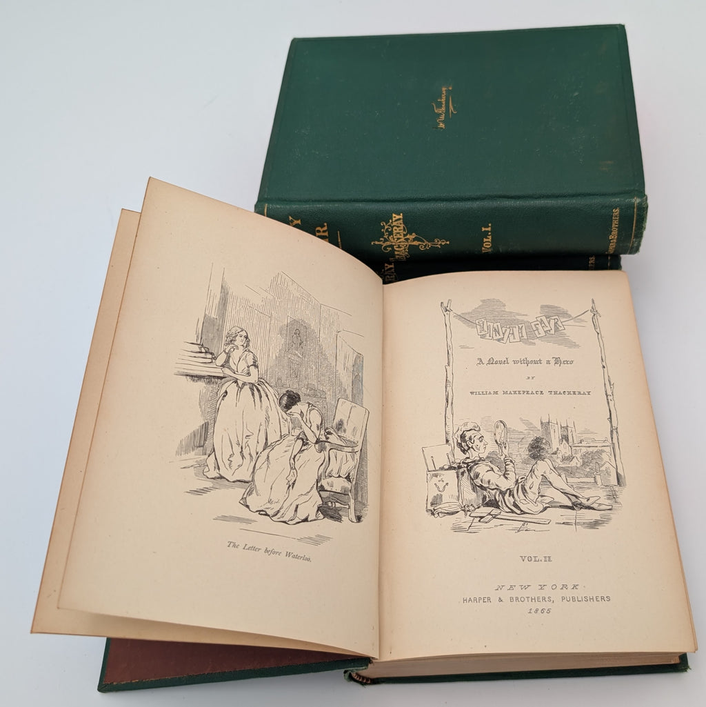 1865 VANITY FAIR • 3‑Volume Set • W.M. Thackeray • Harper & Brothers • Illustrated • Scarce