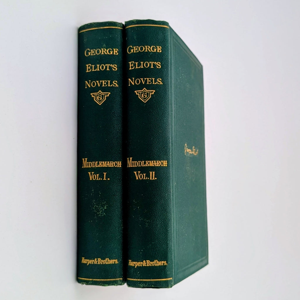1873 MIDDLEMARCH • George Eliot • Harper & Brothers • SCARCE 2‑Volume Set • A Study of Provincial Life