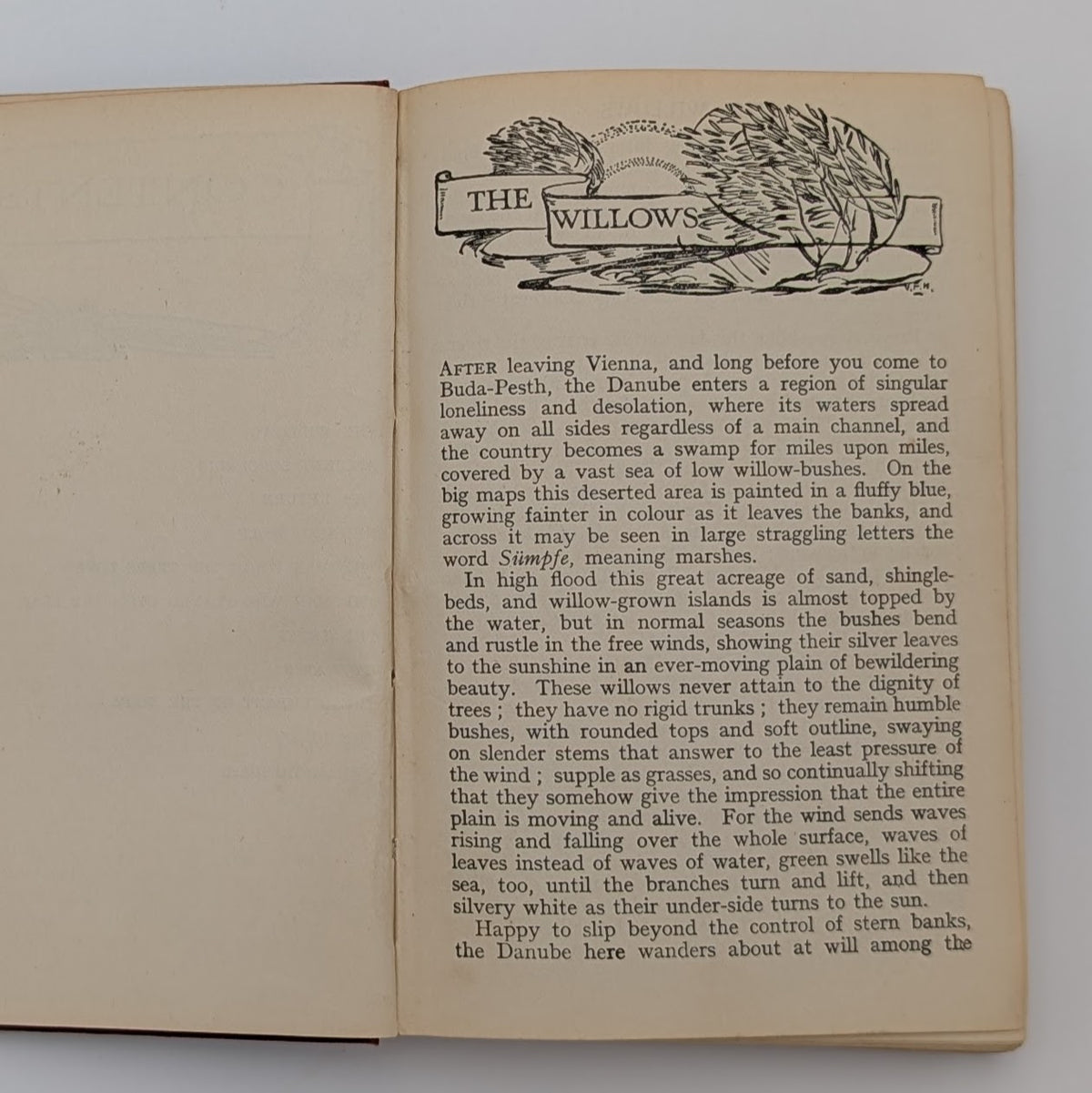 RARE c.1910 U.K. Edition — The Willows and Other Queer Tales — Algernon Blackwood — Illustrated by Sidney Stanley — Collins’ Clear‑Type Press
