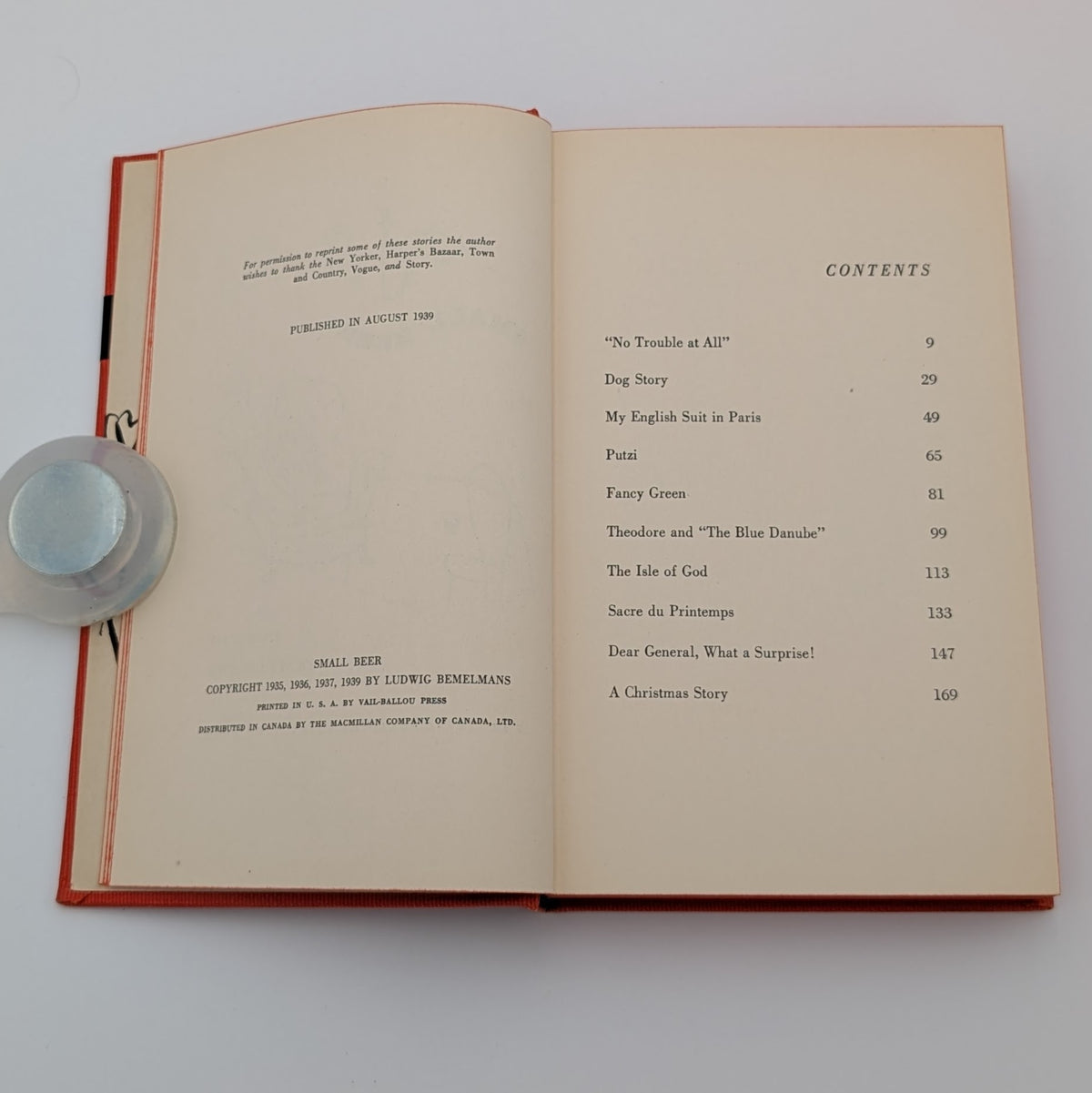Small Beer – Limited Edition #71/175 with Original Full-Page Drawing Signed & Captioned by Ludwig Bemelmans (1939 Viking)