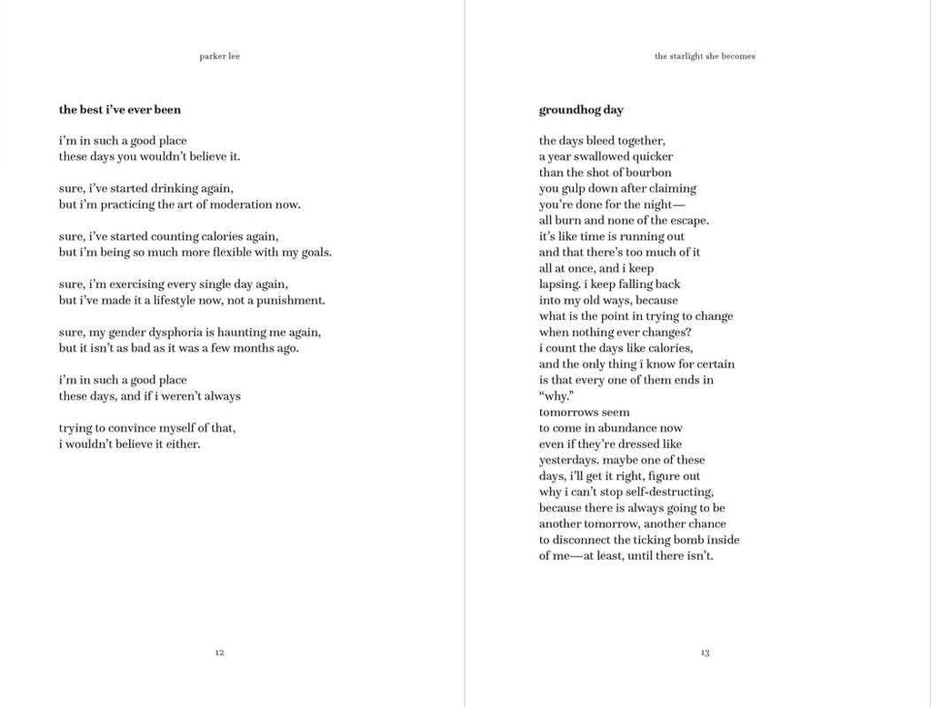 Starlight She Becomes by Parker Lee: Paperback; 128 pages / English