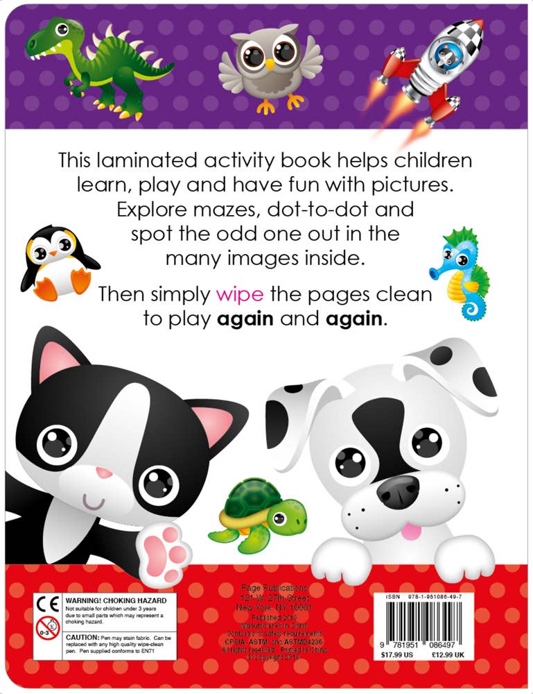 Write and Wipe Mazes and Dot To Dot