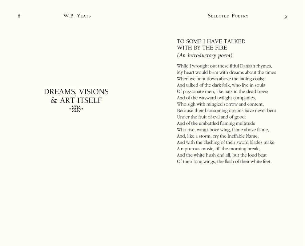 W.B. Yeats Selected Poetry by W.B. Yeats: Hardcover; 416 pages / English