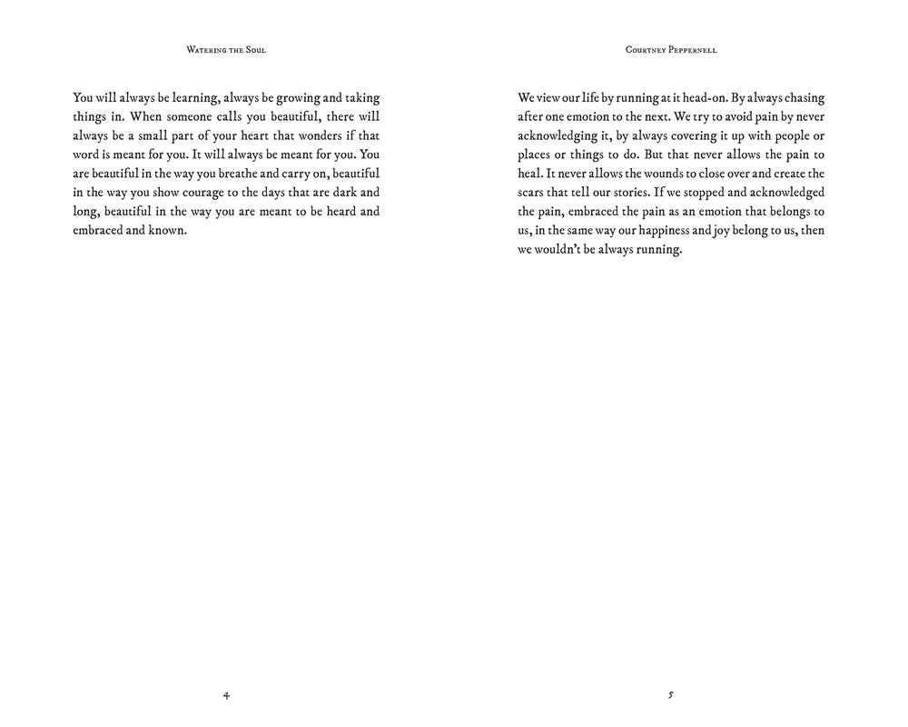 Watering the Soul by Courtney  Peppernell: Paperback; 240 pages / English