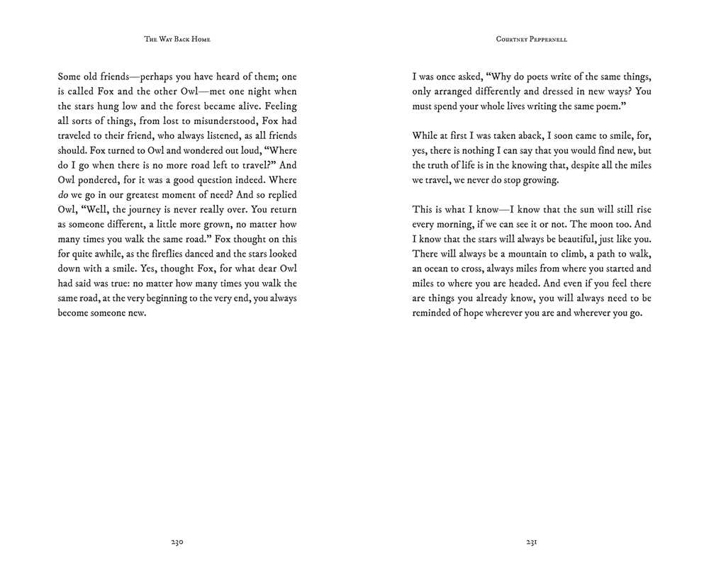 Way Back Home by Courtney  Peppernell: Paperback; 240 pages / English